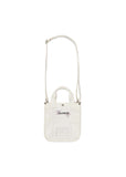 Agasae Logo Mini Cross Bag Ivory